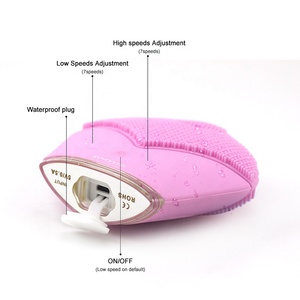 Cepillo de Limpieza Facial de Silicona Portátil e Impermeable, Productos de Belleza, Limpiador Facial Sónico para Mujeres - Product Image 3