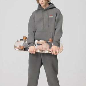 <span class=keywords><strong>เสื้อ</strong></span>ฮู้ดลำลองแขนยาวพิมพ์โลโก้ตามสั่ง สำหรับฤดูหนาวและฤดูใบไม้ร่วง พร้อมฮู้ดและไหล่ตก สำหรับชุดกีฬาผู้ชาย - Product Image 3