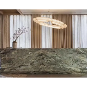 Design Prix de gros Placage de pierre Quartzite mince et léger Panneau de pierre Jaune <span class=keywords><strong>Vert</strong></span> Revêtement mural en pierre de quartzite verte - Product Image 5