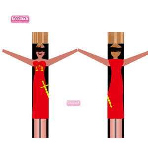 Sky Waving inflable marca personalizada IP Air Dancer inflatanle mujer vestido chica inflable mujer Sky Dancer con soplador - Product Image 4