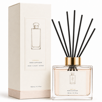 Coffrets diffuseurs à bâtonnets écologiques personnalisés de 150 ml, marque privée, parfum d'ambiance pour la maison avec parfum et carte de vœux