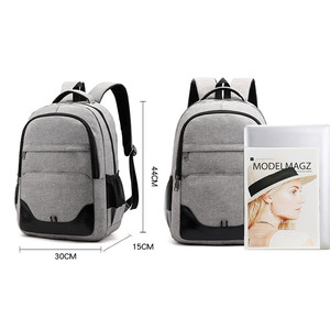 Custom Wholesale Travel <b>Laptop</b> School <b>Backpack</b> with USB Anti-Theft Open Closure for College Students Unisex Softback - Product Image 6