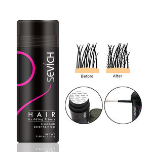 Kératine organique de marque privée, poudre épaisse de 25g, applicateur noir à pompe, fibres de renforcement des cheveux - Product Image 3