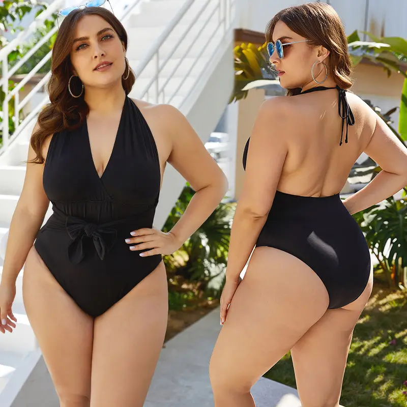 Ladymate ODM/OEM traje de bano de talla grande Monokini Woman Oversized One Piece Swimsuit Bikini Swimwear For Women Beachwear