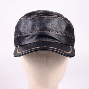 Unisex PIHA SPORTS Winter Genuine Leather <b>Waterproof</b> 6-Panel Baseball/Trucker/Sun <b>Hat</b> with Adjustable Strap and Patch Design - Product Image 6