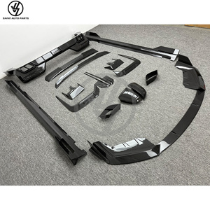 Nouveaux kits de carrosserie MSY Style en fibre de carbone sèche brillante à tissage sergé pour Série 7 G70 2016 : Diffuseur, Spoiler, Coques de rétroviseurs, Jupes latérales - Product Image 3