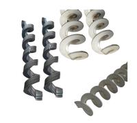 Accessoires de vis sans fin en acier au carbone YQY, lame spirale laminée à froid continue, avec ou sans arbre, capacité 150 kg, garantie 3 mois