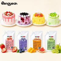 Perlengkapan Dekorasi Kue Selai Stroberi Blueberry Pengyeah untuk Penyedap Krim Kue, Pewarna Alami, Siap Pakai, Perlengkapan Panggang