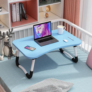 Mesa Plegable para Portátil de MDF Pequeña <span class=keywords><strong>y</strong></span> Económica para Dormitorio de Estudiantes con Ranura <span class=keywords><strong>y</strong></span> Diseño Multifuncional - Product Image 3