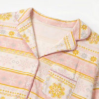 Vêtements de nuit pour femmes en coton, à manches longues, respirants, imprimés numériquement, personnalisés, de haute qualité, à rayures, légers
