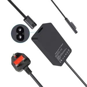 Adaptor Catu Daya 15V 2,58 A 44W untuk Pengisi Daya AC Microsoft Surface Pro 4 Pro 3