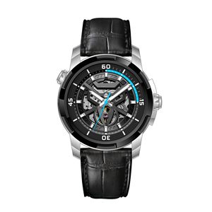 ساعة يد كوارتز جديدة فاخرة للرجال ، ساعة رياضية مقاومة للماء ، ضوء مجوف ، قرص مضيء ، تقويم 42 مرئي بالكامل - Product Image 2