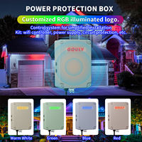 Fuente de Luz Puntual LED Gouly de Control Inteligente para Aleros Exteriores IP68 a Prueba de Agua DC48V con Canal de Aluminio
