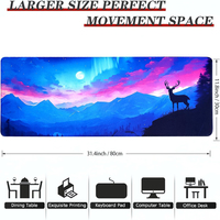 Tapis de souris de jeu XXL personnalisé en tissu tissé haute densité, imperméable et résistant à l'huile, imprimé par sublimation, personnalisable