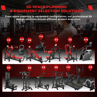 APEXHQ Ensemble complet d'équipements de fitness haut de gamme pour la maison, machines de musculation à charge libre pour l'entraînement de force