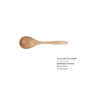 Cuillère en bois de style minimaliste moderne simple, petite, incurvée, de haute qualité, faite à la main, avec fil torsadé, cuillère <span class=keywords><strong>Chitose</strong></span> - Product Image 5