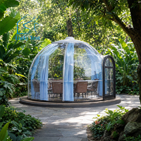 Tente Dôme PC avec Structure en Polycarbonate, Maison Géodésique de Luxe Moderne, Imperméable Quatre Saisons, Igloo de Glamping, Maison Bulle pour Complexes Hôteliers