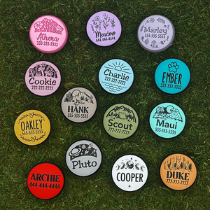 Porte-étiquette d'identification pour animaux de compagnie léger et personnalisable avec logo, en silicone souple - Product Image 5