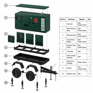 Grupo Electrógeno Diésel Cummins Weichai, Planta Eléctrica Diésel Silenciosa, Generador Eléctrico, Fuente de Alimentación de Respaldo de 300KW - Product Image 6