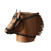 Support de rangement en cuir PU personnalisé style Art Déco en forme de tête de cheval pour décoration de bureau, occasions Bar Mitzvah et de condoléances