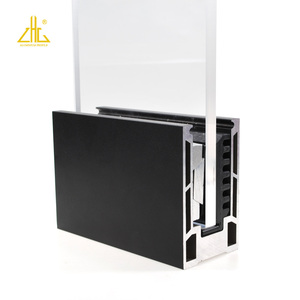 الألومنيوم النتوء حديدي السكك الحديدية العليا حاجز زجاجي الشخصية - Product Image 4