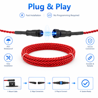 Cable Sensor de Detección de Fugas Premium, Alta Sensibilidad, Sonda Trenzada, Longitud Personalizada, Cable Detector de Agua para Monitoreo de Líquidos