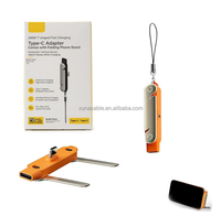 Câble de données détachable 240W avec support invisible pliable pour bureau et chargeur à rotation 360° °   Support invisible