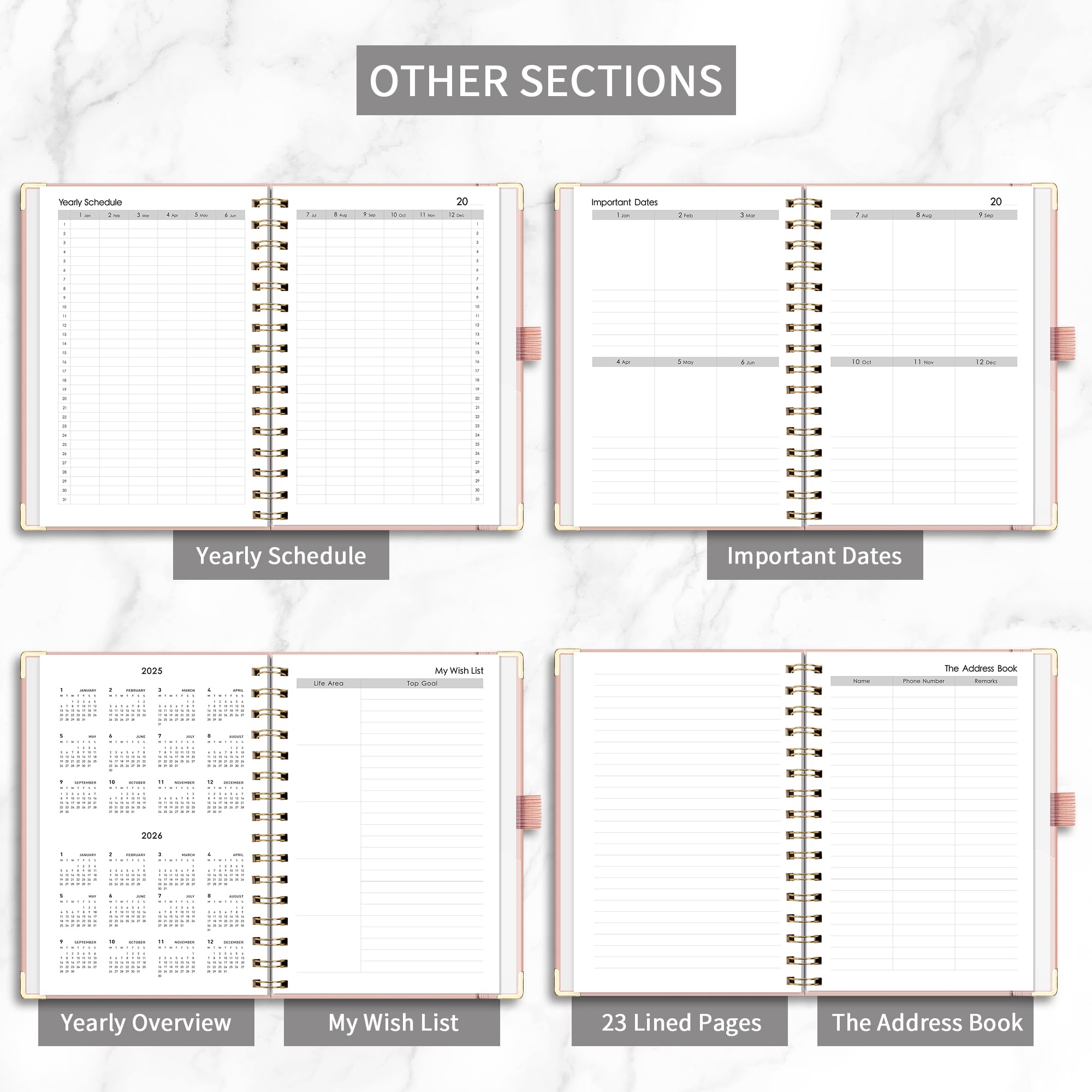 journal notebook a5 set hard cover