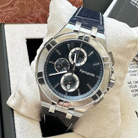 Montre pour homme à quartz, style simple avec cadran à aiguilles, lumineuse, étanche, bracelet en acier inoxydable, mouvement SEIKO