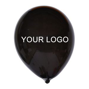 Globo de Látex de Color Negro Personalizado con Impresión de Logotipo - Product Image 1
