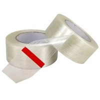 Ruban en fibre de verre haute résistance à tissage croisé avec adhésif PET pour renforcement industriel robuste et emballage