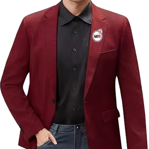 Nouveau Blazer de Smoking Vert 2025 pour Homme, Coupe Slim, 2 Pièces, Simple Boutonnage, Col Cranté, Polyester/Coton, pour Mariage et Garçons d'Honneur - Product Image 1