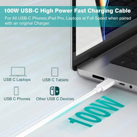 Haute qualité USB Type C USB Type C câble de données PD 100W cordon de chargeur de charge rapide pour tablette Mobile imprimante pour ordinateur portable IOS-Offre Spéciale