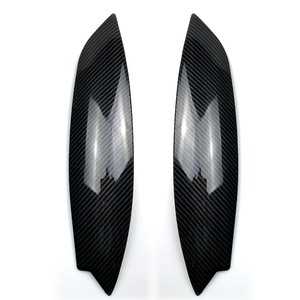 Volkswagen Golf 5 Headlight Brow Decal Piano Black ABS Lantern Eyebrow Body Stickers - Product Image 5