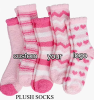Chaussettes douces et moelleuses pour femmes, personnalisées, épaisses, en peluche, pour un usage quotidien, avec un motif exclusif