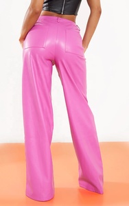 <span class=keywords><strong>Pantaloni</strong></span> <span class=keywords><strong>in</strong></span> finta pelle da <span class=keywords><strong>donna</strong></span> con <span class=keywords><strong>pantaloni</strong></span> larghi traspiranti <span class=keywords><strong>in</strong></span> PU con fornitura di ODM anteriori piatti - Product Image 2