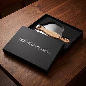 Pelle à pizza pliable en aluminium de <span class=keywords><strong>12</strong></span> pouces de qualité supérieure avec manche en chêne allongé, conforme aux normes FDA LFGB, accessoires de cuisson personnalisables avec logo - Product Image 6