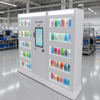 Estación de devolución de libros inteligente RFID HAUMR Library Holds Locker RemoteLocker LibCabinet con reconocimiento facial y escaneo de QR para bibliotecas