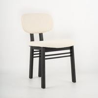 Chaise de salle à manger moderne en bois massif Mobilier de restaurant