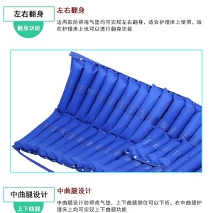 Matelas à air pulsé anti-escarres à zone centrale, lit de rotation à domicile avec trou pour commode, design incurvé moyen - Product Image 4