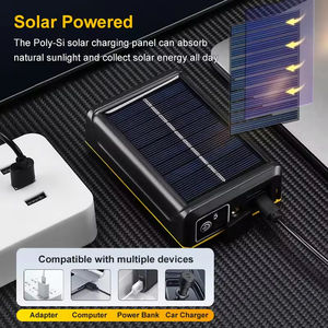 30W luce a LED a <span class=keywords><strong>energia</strong></span> <span class=keywords><strong>solare</strong></span> con ricarica a <span class=keywords><strong>energia</strong></span> <span class=keywords><strong>solare</strong></span> e 11 modalità di <span class=keywords><strong>faro</strong></span> da lavoro posteriore staccabile - Product Image 6