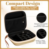 Étui à 12 compartiments pour peptides (3ml, 10ml, 30ml), boîte compacte anti-choc pour flacons d'insuline avec dragonne, sac de voyage pour réfrigérateur/congélateur