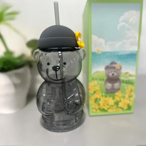 ขวดแก้วใส่น้ำผึ้งขนาดเล็ก500มล. แบบใช้แล้วทิ้งสำหรับบาริสต้าที่ให้ความอบอุ่นสำหรับดื่มกาแฟเย็น - Product Image 2