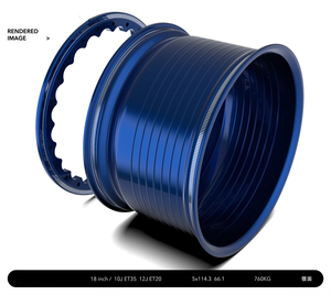 Nuevas Llantas Beadlock Cóncavas Profundas de 17" y 18" 5x114 5x112 5x130 5x120 de Aleación de Aluminio Forjado para Carreras Todoterreno y Pista - Product Image 2