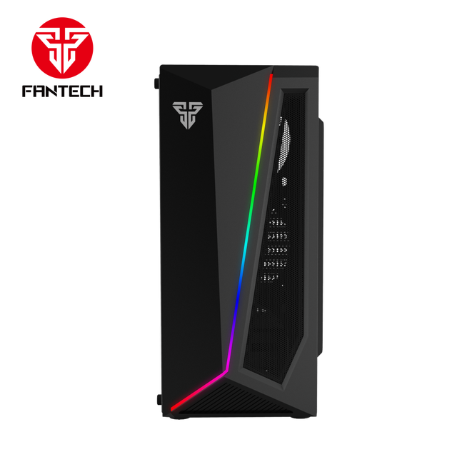 Factory Price Good Quality Gaming Fantech RGB Light 15 Modes 8 Fans Gaming Tower PC Case