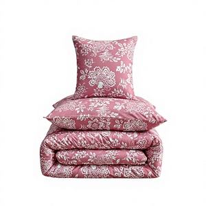 Juego de Sábanas Planas Modernas de Poliéster Tejido, Tamaño Queen, con Dos Fundas de Almohada, Relleno de Poliéster 400TC - Product Image 1