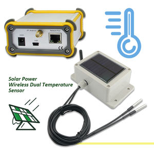 Energía Solar Industrial Iot Sensor de temperatura dual inalámbrico Congelador inalámbrico Monitor de temperatura de La habitación fría Registrador de datos - Product Image 2