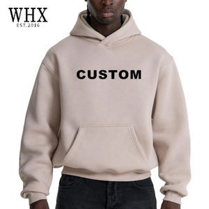 Sudaderas con <span class=keywords><strong>Capucha</strong></span> Extra Grandes Personalizadas de Alta Calidad para <span class=keywords><strong>Hombre</strong></span>, Fabricantes de Sudaderas de Algodón 100% Pesado, <span class=keywords><strong>Sudadera</strong></span> Corta Cuadrada para <span class=keywords><strong>Hombre</strong></span> - Product Image 1