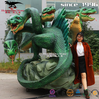 Statues artificielles animatroniques de modèle de dragon volant de Western d'équipement interactif de parc à thème