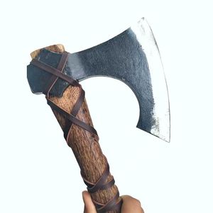 Custom Factory Direct Industrial Grade Ragnar Tomahawk Hand Forged High Carbon Steel <strong>Axe</strong> Head Wood <strong>Handle</strong> for Camping Survival - Product Image 6